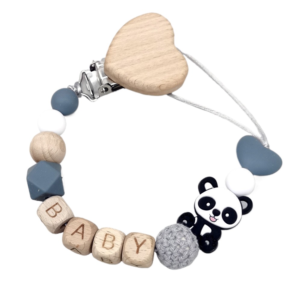 Baby Products Dropshipping - Drewniany, personalizowany łańcuszek do smoczka dla