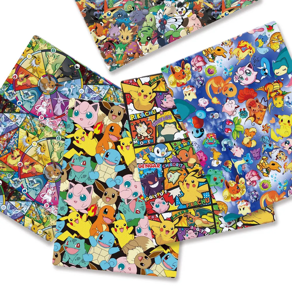 Baby Products Dropshipping - Pokemon Cartoon Tkanina140 * 50cm Ręcznie