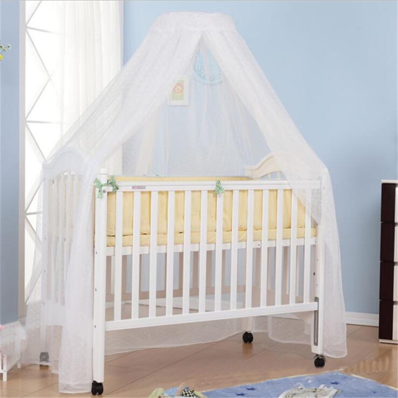 Baby Products For Summer - Moskitiery Biało-niebieskie łóżeczko dziecięce Pałacowe moskitiery