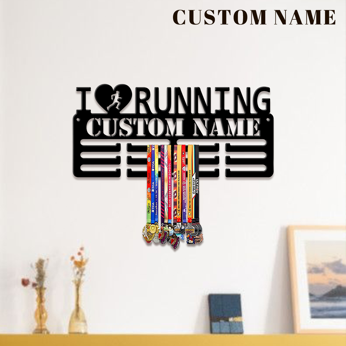 Baby Products Decoration - Personalizowany metalowy stojak na medale z
