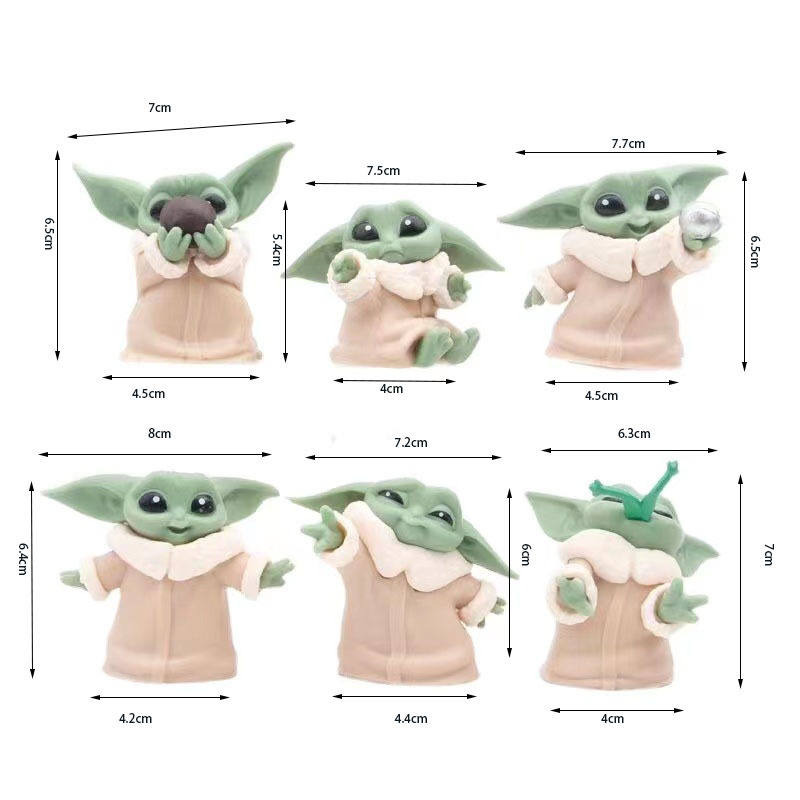 6 SZTUK Star Wars 4-6cm Zabawk – Baby Yoda Products recenzja i cena