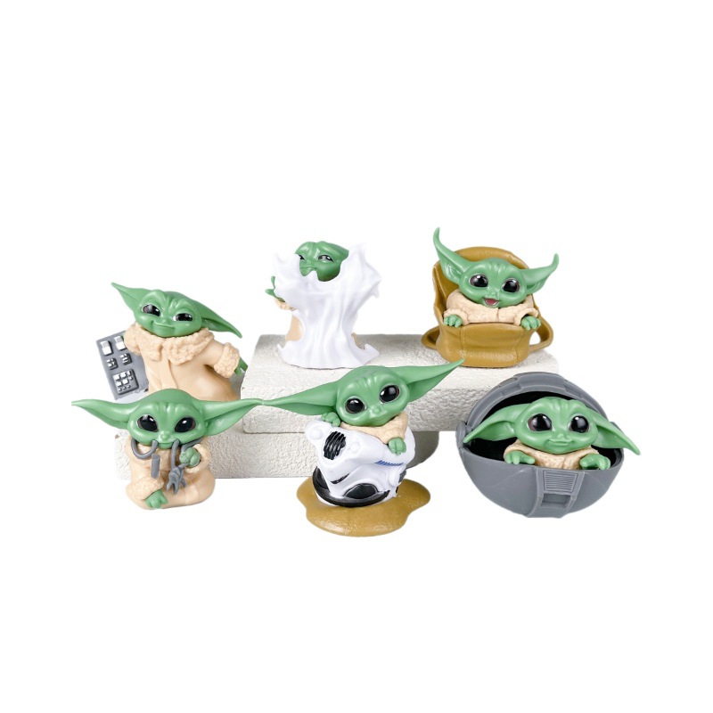 Nowy zestaw 6 sztuk figurek Ba – Baby Yoda Products recenzja i cena